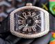 Swiss Replica Franck Muller V45 Yachting Rose Gold Diamond Case Black Leather Strap Watch  (4)_th.jpg